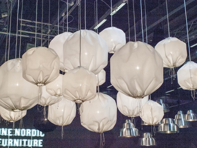 Hot air balloonish chandeliers